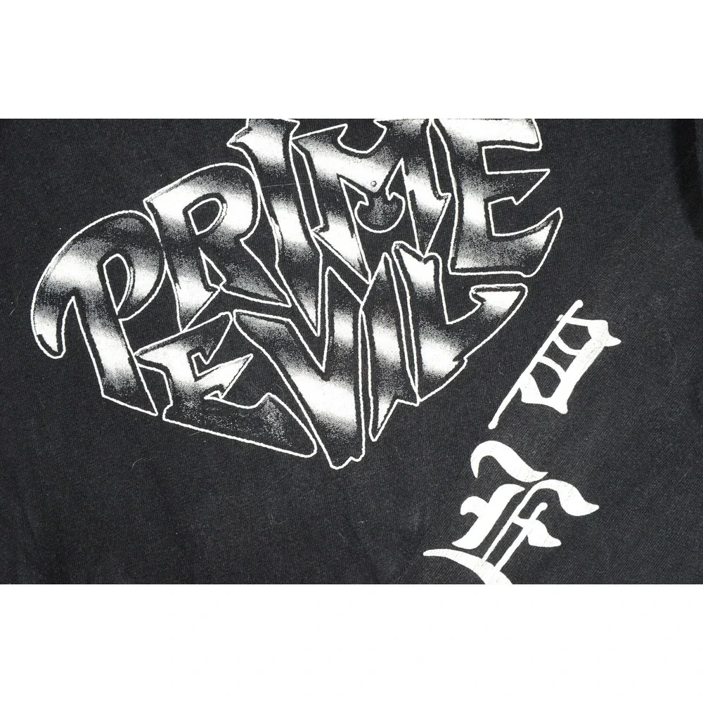 Vintage Prime Evil Anvil Shirt Mens XL Black Long Sleeve‎ Graphic USA Horror